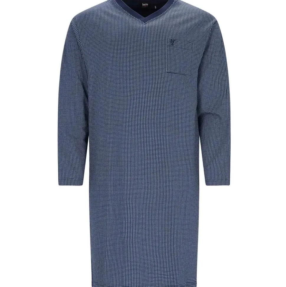 HAJO Nachthemd Premium Cotton Blau M