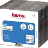 Hama CD/DVD/Blu-Ray Leerhülle schwarz (Packung mit 25)