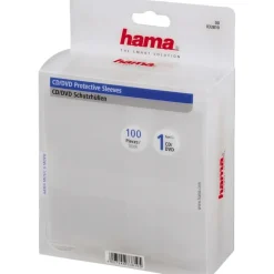 Hama CD/DVD-Schutzhüllen durchsichtig (100er Pack)