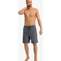 Hanro Pyjamahose Night & Day Blau S