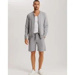 Hanro Pyjamashorts Natural Living Grau XXL