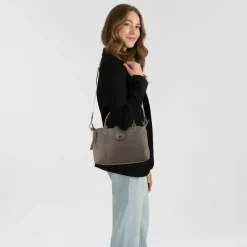 Harbour 2nd Just Pure Henkeltasche Leder Beige