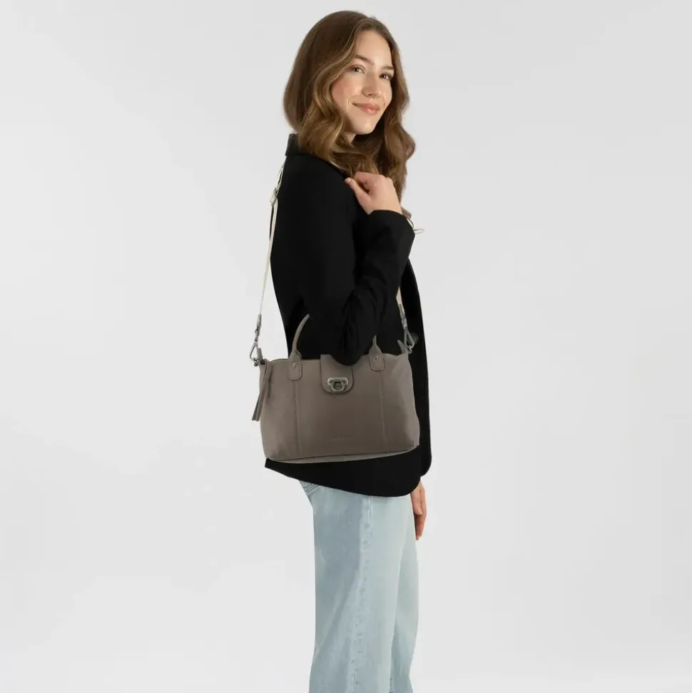 Harbour 2nd Just Pure Henkeltasche Leder Beige