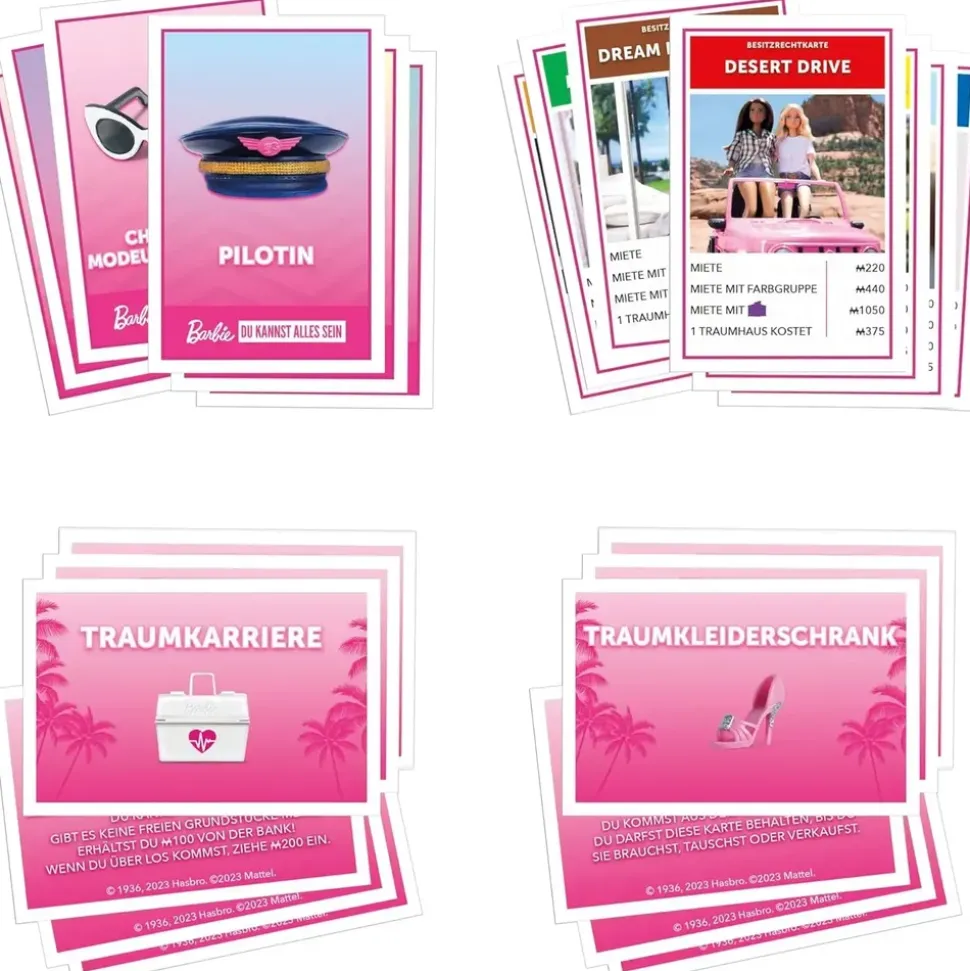 Hasbro Monopoly Barbie Edition deutsche Version