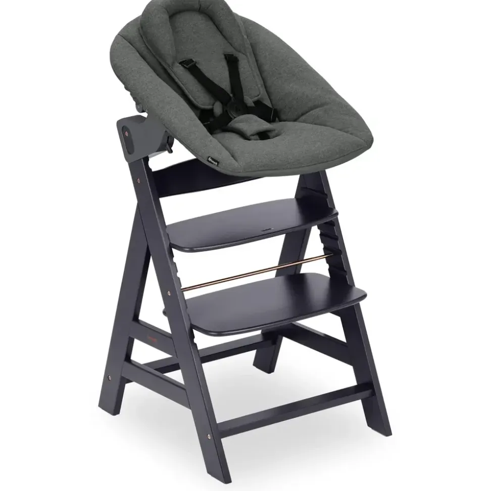 hauck Alpha+ dark grey inkl. Alpha Newborn Set Plus