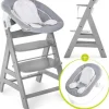 hauck Alpha+ grey inkl. Alpha Bouncer 2 in 1 stretch grey