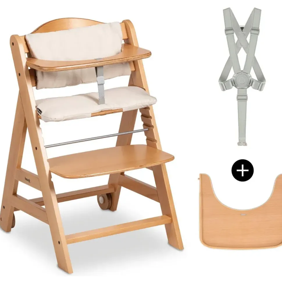 hauck Beta+ Beige inkl. Holzrädern