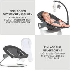 hauck Beta Plus Grau inkl. 2in1 Neugeborenen-Aufsatz