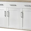 HBZ MEBLE Sideboard Romance 140 x 88 x 45 cm Sibiu Lärche/San Remo hell
