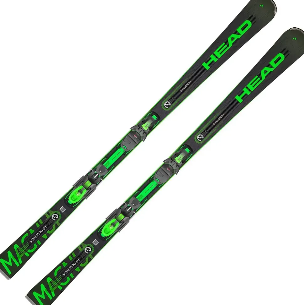 Head Supershape e-Magnum Schwarz/Grün 163 cm