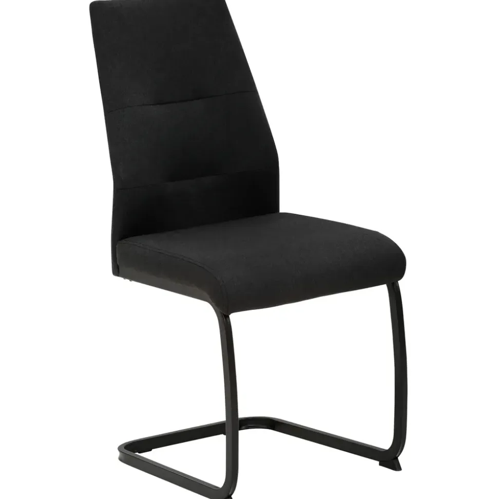 Hela Essgruppe Ariana, Esstisch mit 6 Stühlen, ausziehbarer Küchentisch, (Set, 7-tlg., 1 Tisch ausziehbar / 6 Stühle), Tisch 120-160cm, 6 Stühle mit hoher Belastbarkeit schwarz
