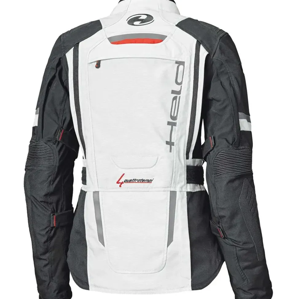 Held Carese Evo Textiljacke Grau/Rot L
