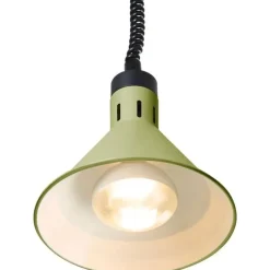 HENDI Höhenverstellbare Wärmelampe konisch Grün Infrarotlampe