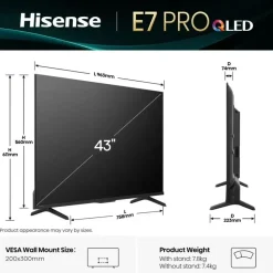 Hisense E7Q PRO QLED 4K Smart TV
