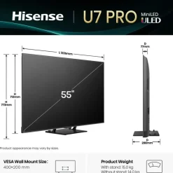 Hisense U7Q PRO MiniLED ULED 4K Smart TV
