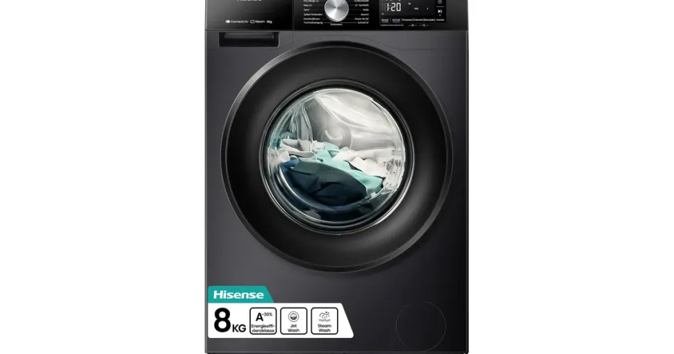 Hisense WF3S8043BB3 Waschmaschine (8 kg, 1400 U/min)