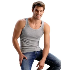 H.I.S. H.I.S Tanktop in grau-meliert, schwarz, weiß), | Gr.: 9