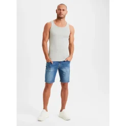 H.I.S. H.I.S Tanktop in grau-meliert, schwarz, weiß), | Gr.: 9