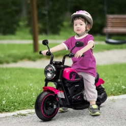 Homcom Elektro-Kindermotorrad 6V rosa (1-tlg)