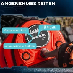 Homcom Elektromotorrad Kinder 24V 350W Rot