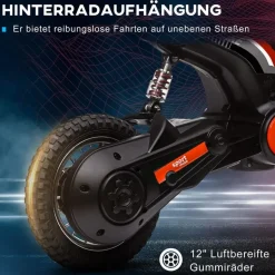 Homcom Elektromotorrad Kinder 24V 350W Rot
