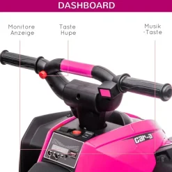 Homcom Kinder-Elektroquad 12V Elektro Quad rosa (1-tlg)
