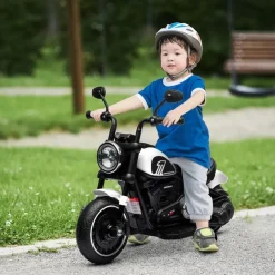 Homcom Kindermotorrad Elektrofahrzeug 3 km/h weiß (1-tlg)