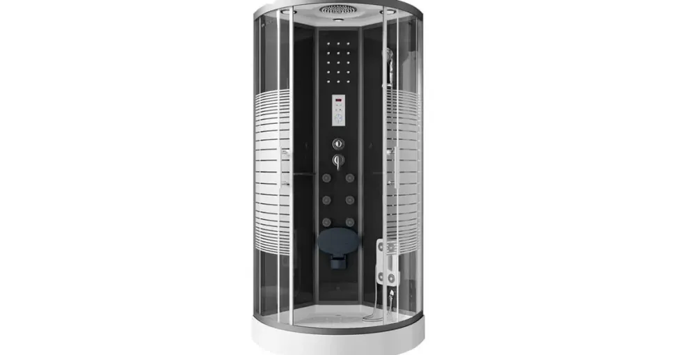 Home Deluxe Black Pearl Komplettduschkabine