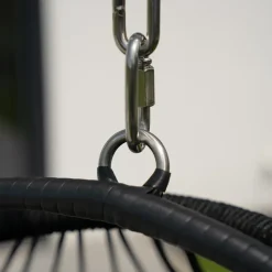 Home Deluxe Hängesessel Loma 2-Sitzer Schwarz