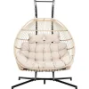 Home Deluxe Hängesessel Loma 2-Sitzer Beige