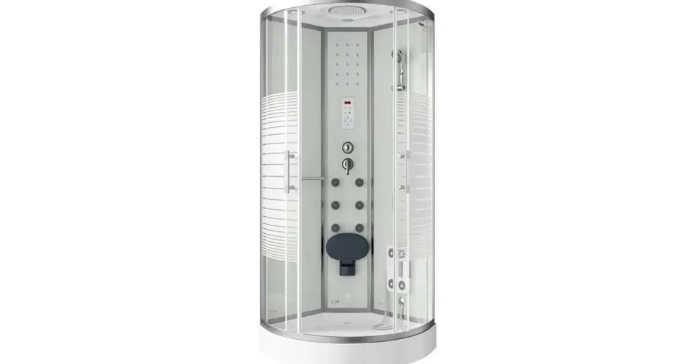 Home Deluxe White Pearl Komplettduschkabine