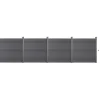 Home Deluxe WPC-Sichtschutzzaun Callado 4 Elemente 185 cm x 714 cm Anthrazit