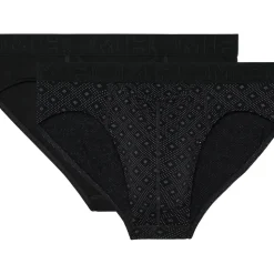 HOM Neels Slip schwarz/weiß S 2er Pack