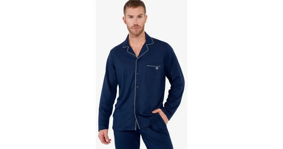 HOM Pyjama Rafael Blau XXL