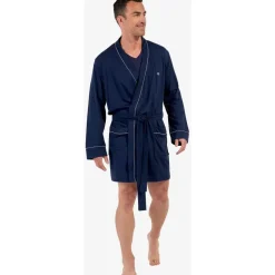HOM Rafael Bademantel Blau XXL