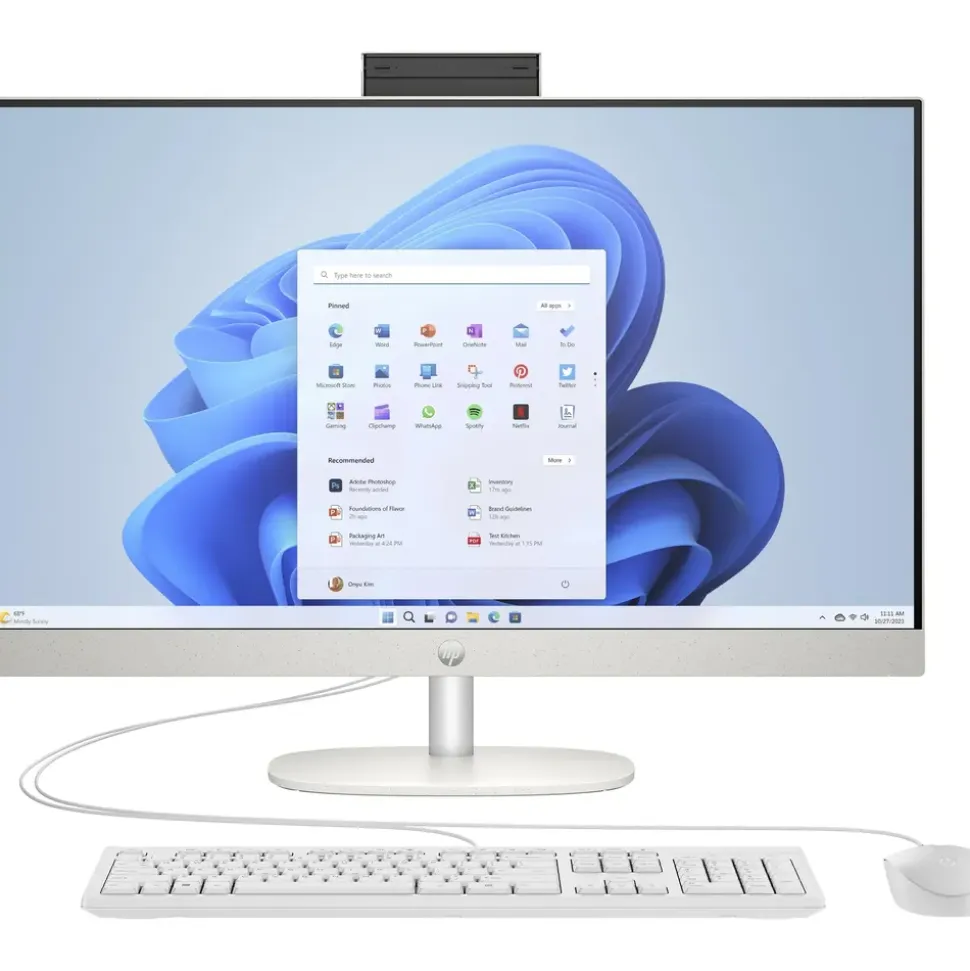 HP 27-cr0402ng All-in-One 2023 27" Full HD IPS Intel Core i5 1335U 1,3 GHz 16 GB RAM 1 TB SSD Intel Iris Windows 11 Home