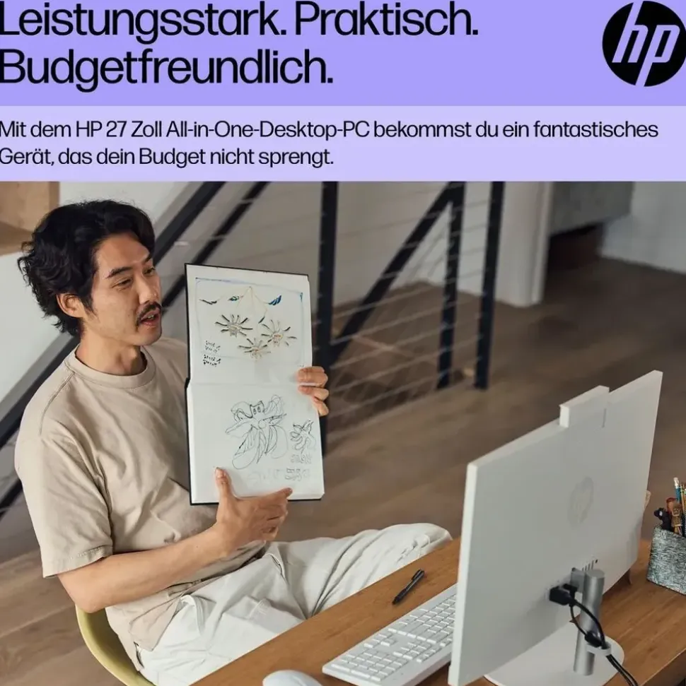 HP 27-cr0402ng All-in-One 2023 27" Full HD IPS Intel Core i5 1335U 1,3 GHz 16 GB RAM 1 TB SSD Intel Iris Windows 11 Home