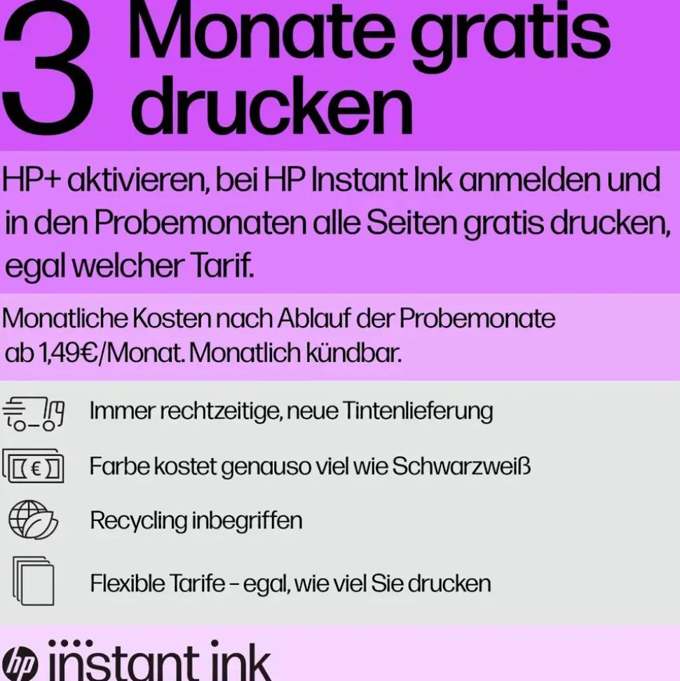 HP ENVY 6120e All-in-One-Drucker Instant Ink