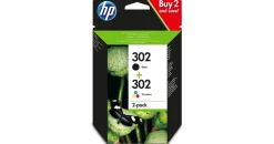 HP 302 schwarz + CMY