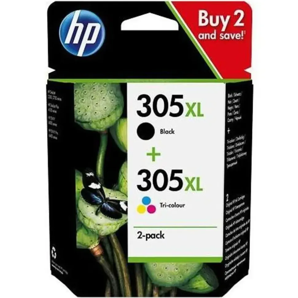HP 305XL schwarz + CMY