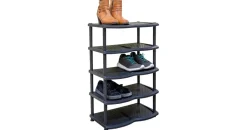 Hti-Living Schuhregal 47 x 80 x 29 cm schwarz