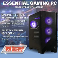 HYPER BYTE Essential Gaming PC AMD Ryzen 3 3200G 4,0 GHz 16 GB RAM 256 GB SSD Win 11 Pro