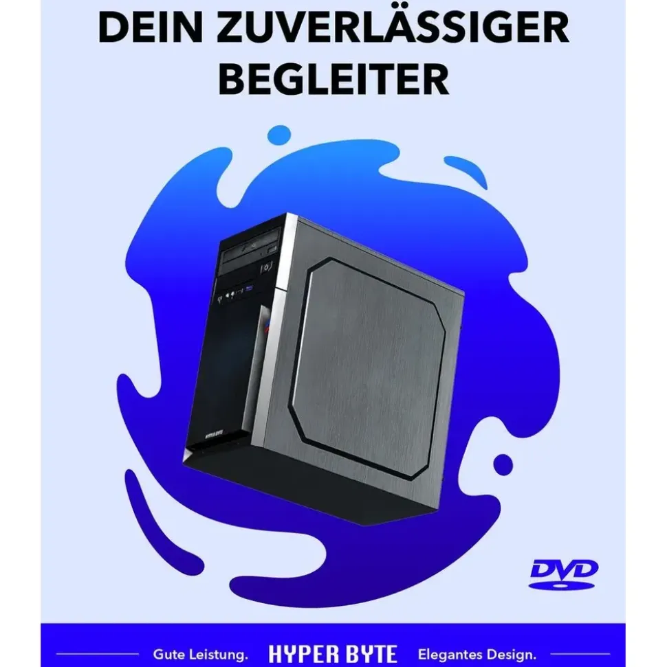 HYPER BYTE Ultra Office PC Intel Core i5 4,3 GHz 16 GB RAM 512 GB SSD GT 730 Windows 11 Pro