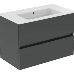 Ideal Standard Eurovit+ Unterschrank und Waschtisch 81 cm Grau