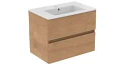 Ideal Standard Waschbeckenunterschrank 2 Auszüge 71 x 45 x 56,5 cm Hamilton Eiche