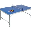 IDENA Tischtennisplatte compact klappbar Blau