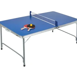 IDENA Tischtennisplatte compact klappbar Blau