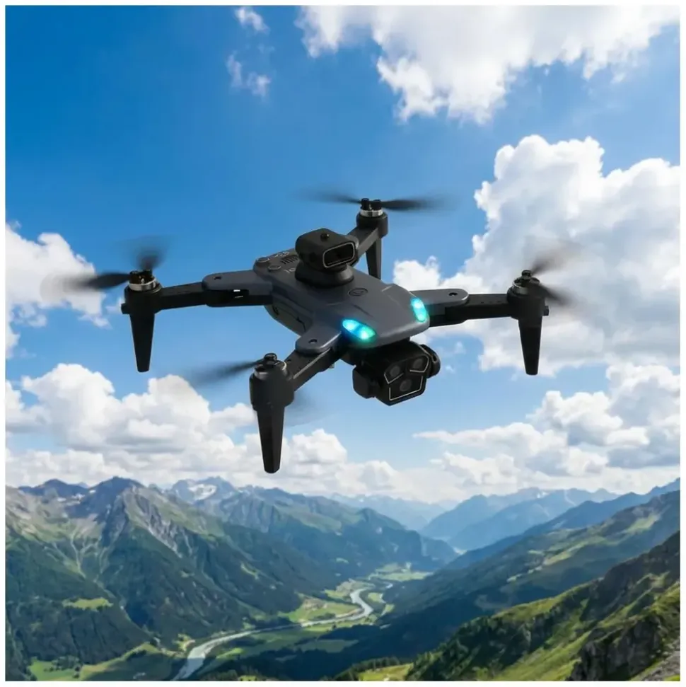 ideoon 4K Drohne mit Kamera Schwenkbar C0 Zertifiziert Faltbar GPS Rückkehr Hinderniserkennung Follow-Me