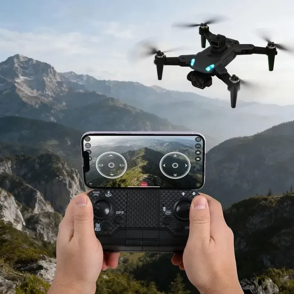 ideoon 4K Drohne mit Kamera Schwenkbar C0 Zertifiziert Faltbar GPS Rückkehr Hinderniserkennung Follow-Me