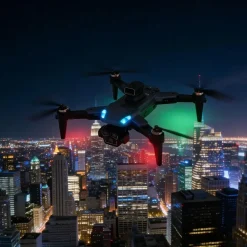 ideoon 4K Drohne mit Kamera Schwenkbar C0 Zertifiziert Faltbar GPS Rückkehr Hinderniserkennung Follow-Me